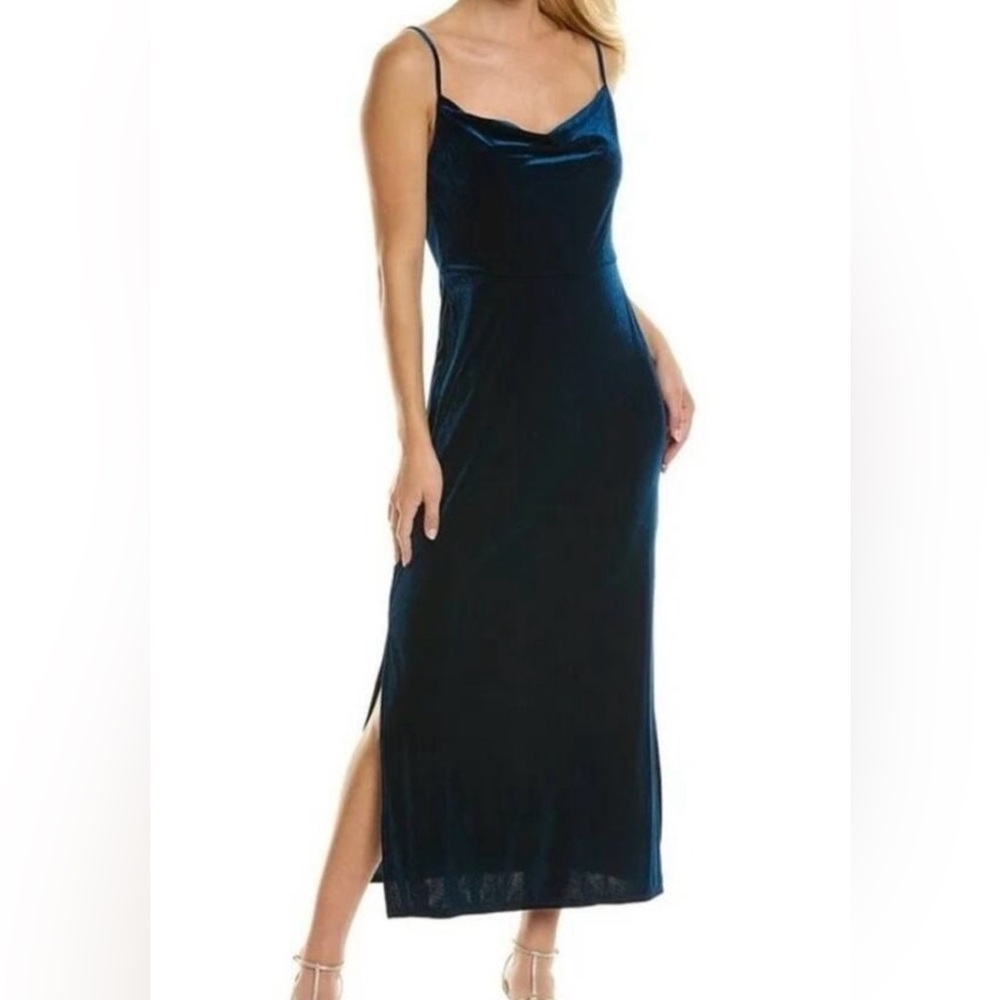 Taylor Velvet Dress - Dark Teal